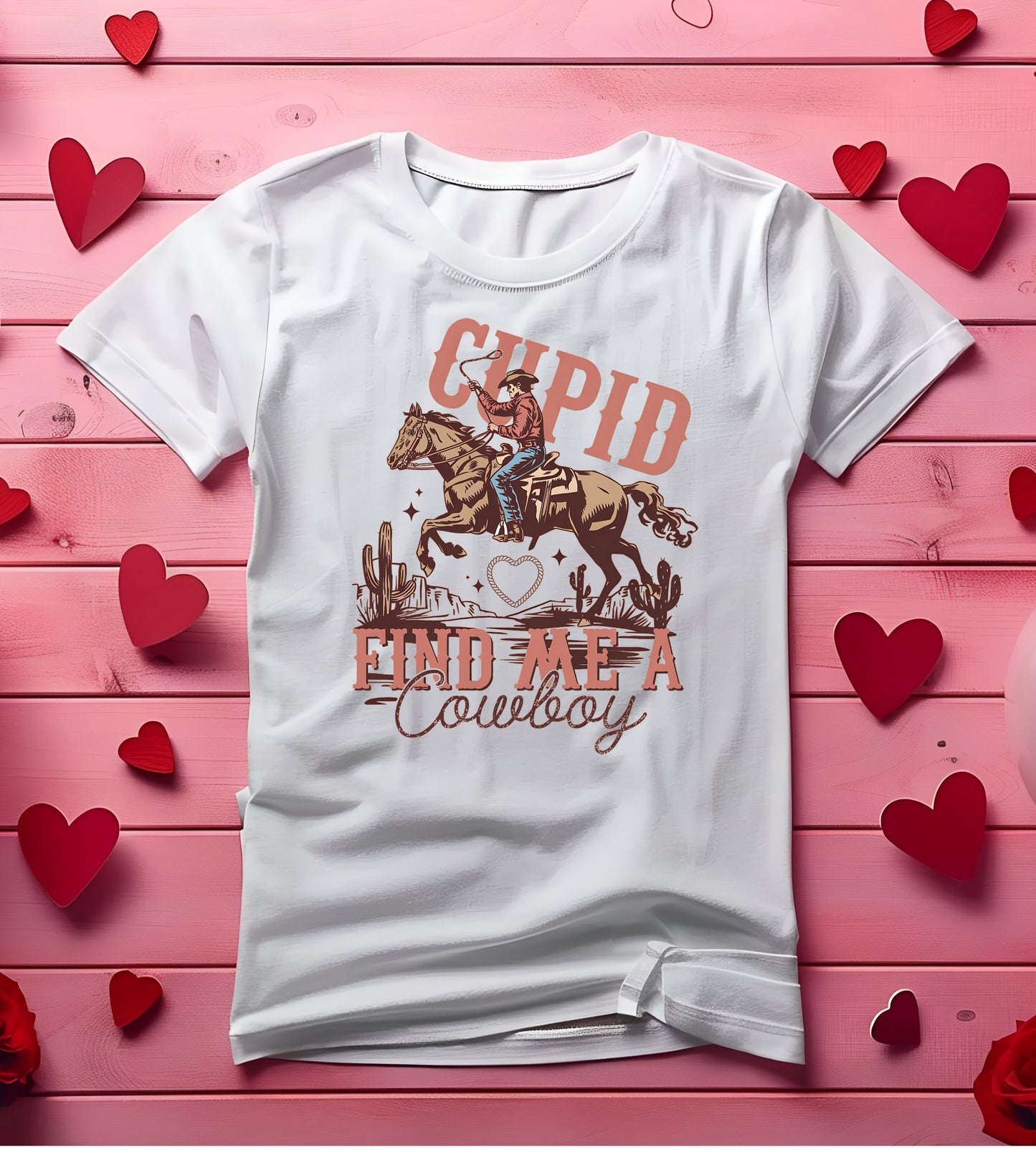 Cupid Find me a Cowboy with a horse