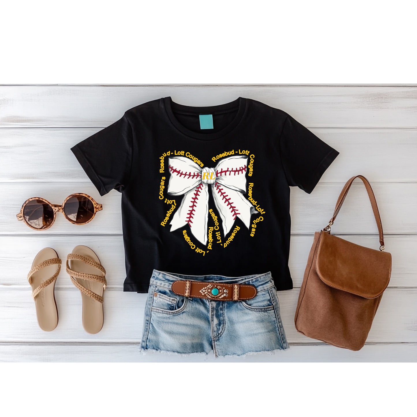 Baseball Bow RL Cougars